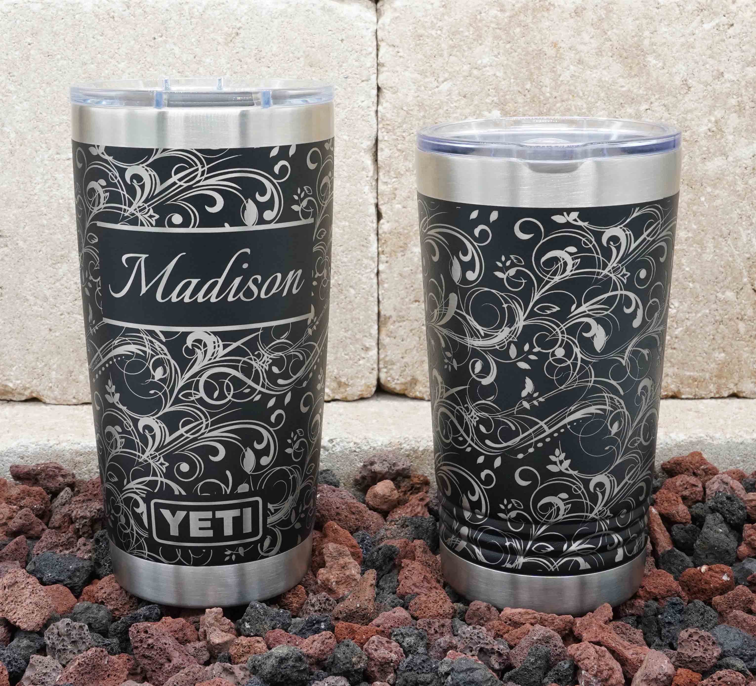 Custom Laser Engraved 20 Oz Yeti Tumbler-personalized Gift-insulated Travel  Mug-customizable Name-unique Stainless Steel Cup 