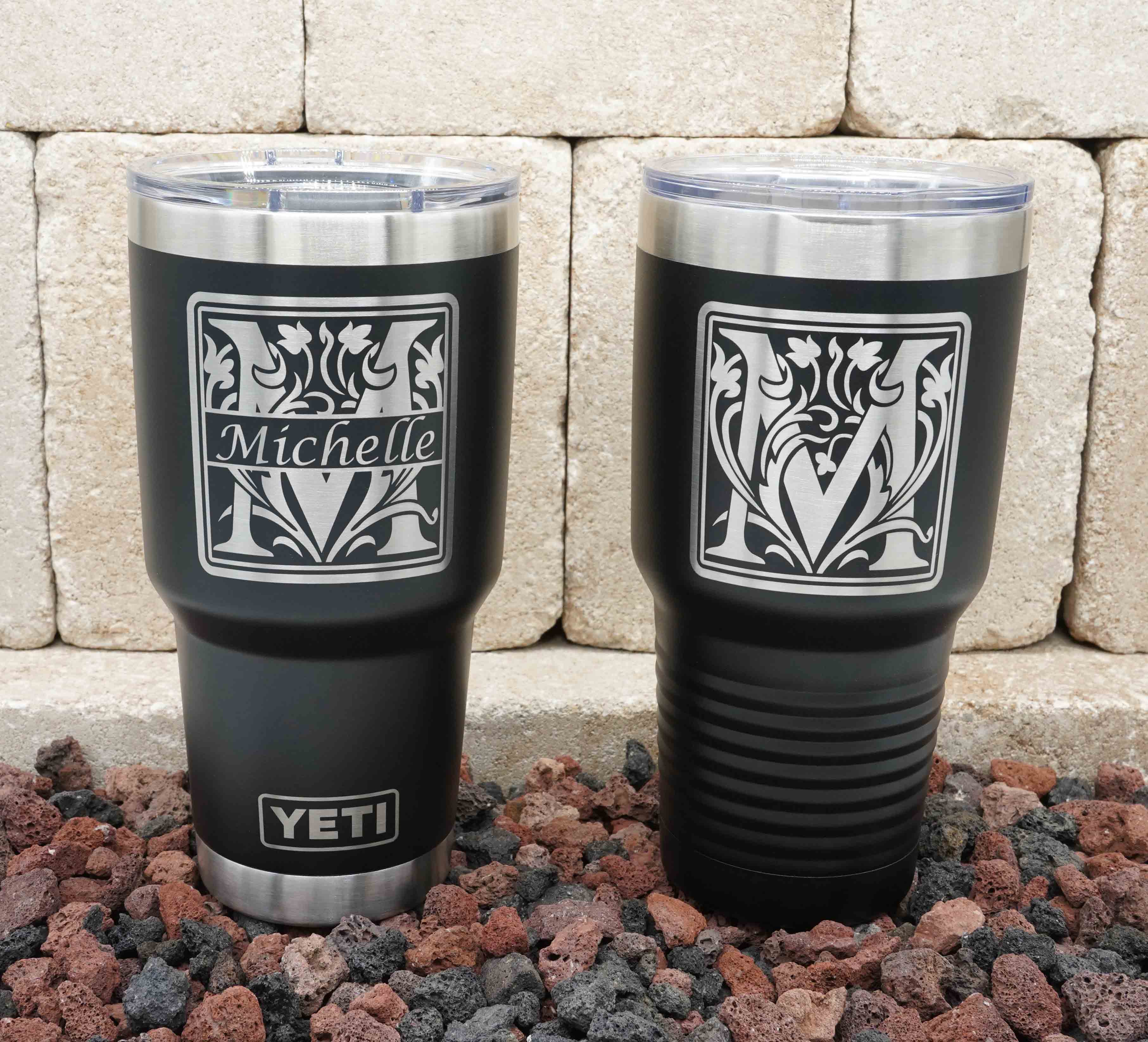 Laser Engraved YETI® or Polar Camel Water Bottle with Toolbox Diamond