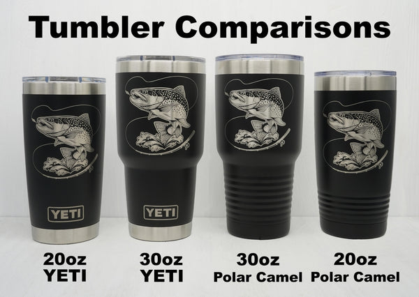 Laser Engraved YETI 20 oz Rambler Tumbler
