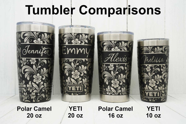 Teal and Coral Yeti Haeckel Style Tumblers — Laserworm