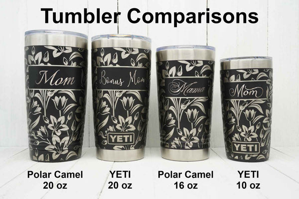 Personalized Engraved YETI or Polar Camel Wine Tumbler Mommy's