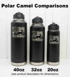 Laser Engraved YETI® or Polar Camel Water Bottle - Deer with American Flag Design