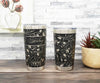 Yeti and Polar Camel tumblers laser engraved all the way around the tumbler with a flowering vine pattern for a 360 degree full wrap around design. Personalization optional.