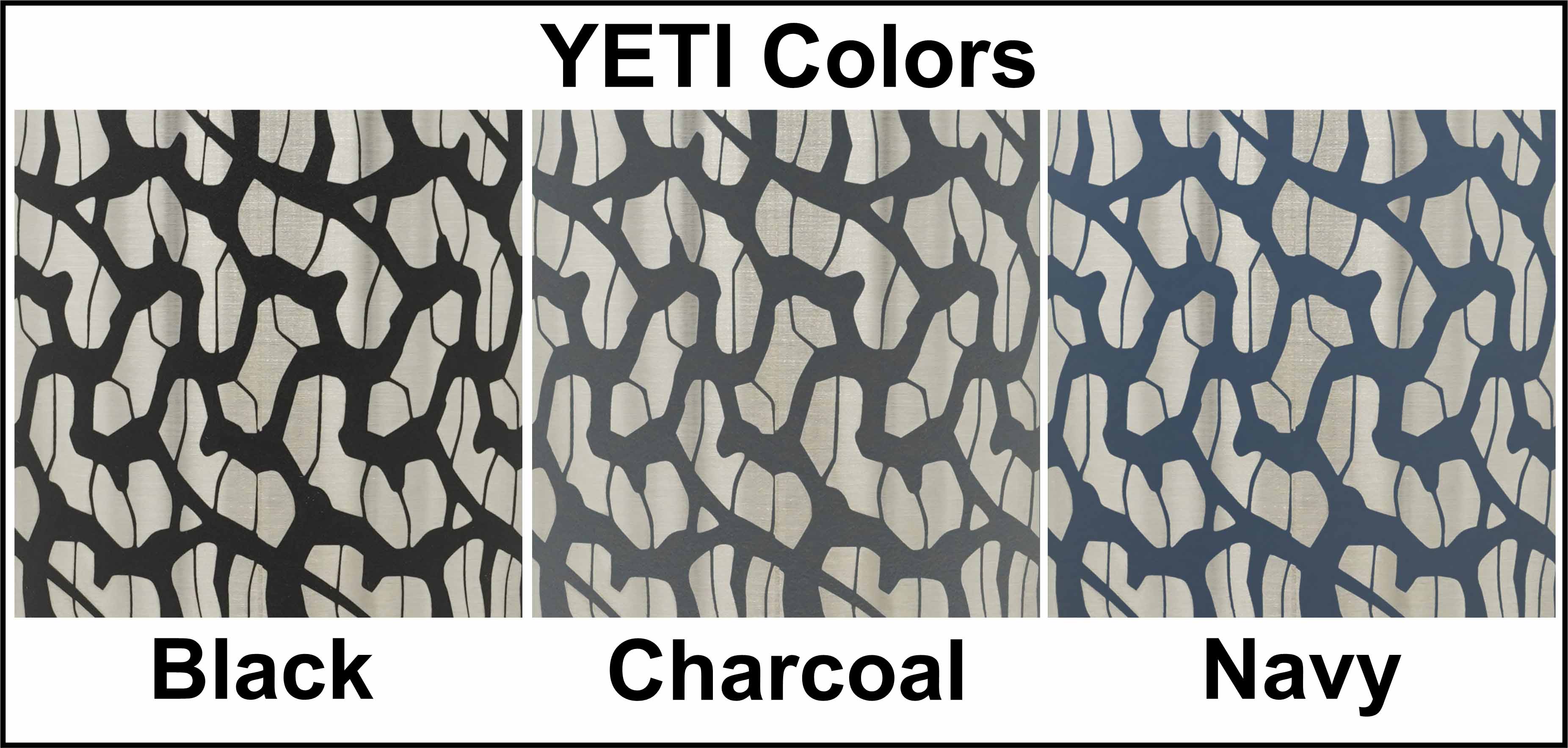 Laser engraved tire track pattern shown in each Yeti tumbler color.